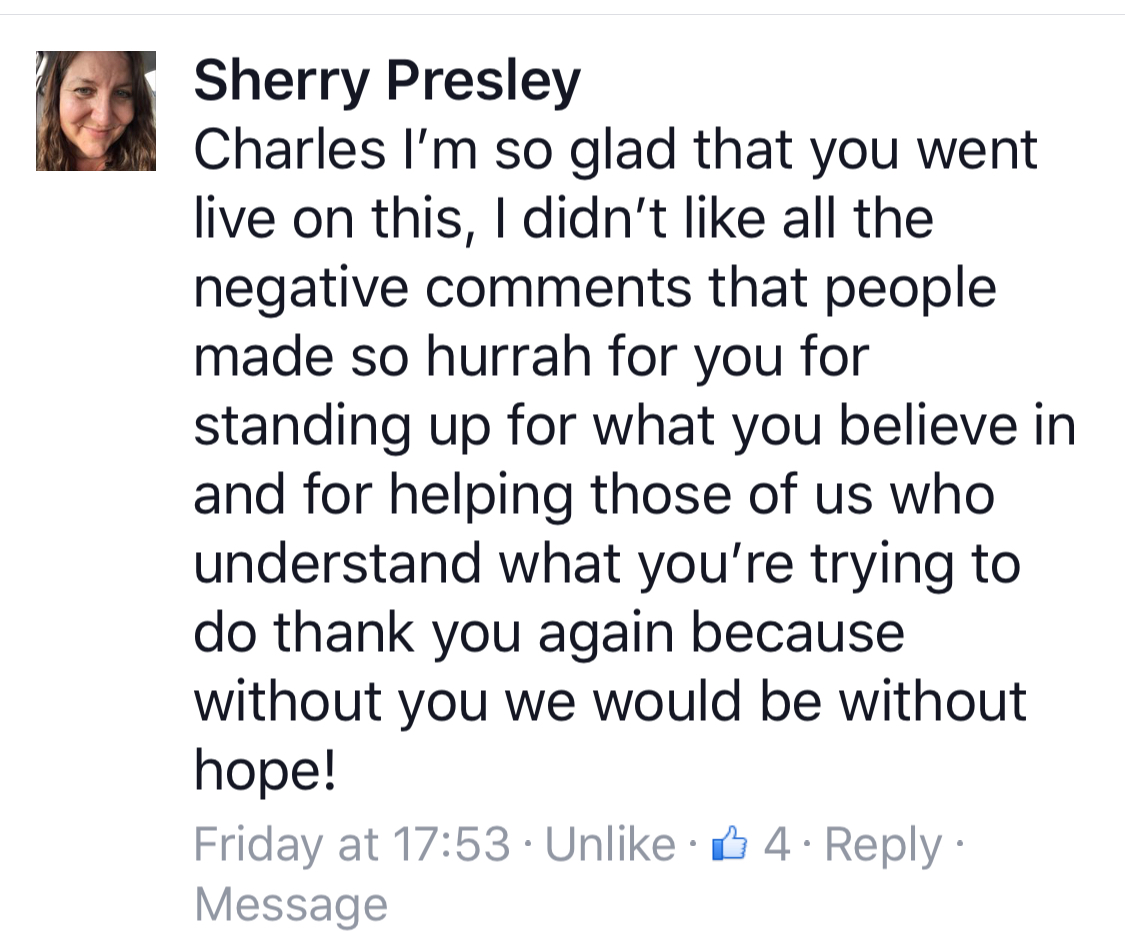 Real testimonial from a recovered client