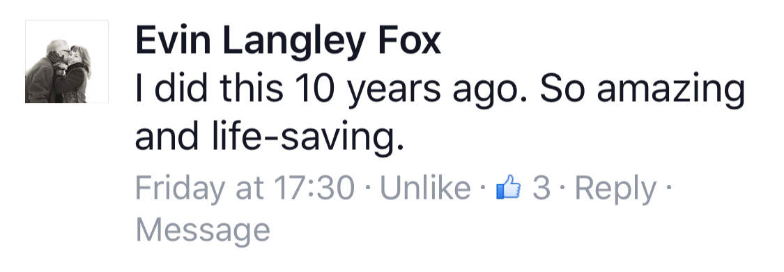 Real testimonial from a recovered client