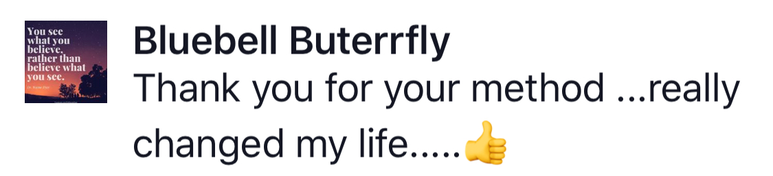 Real testimonial from a recovered client