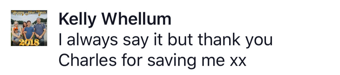 Real testimonial from a recovered client