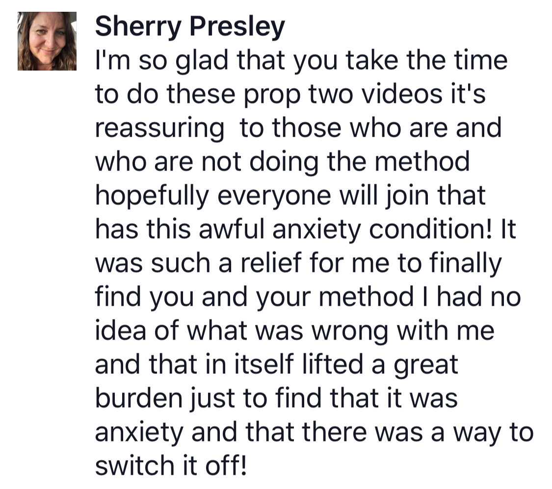 Real testimonial from a recovered client
