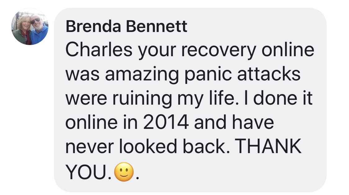 Real testimonial from a recovered client
