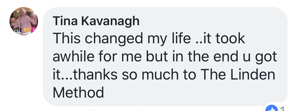 Real testimonial from a recovered client