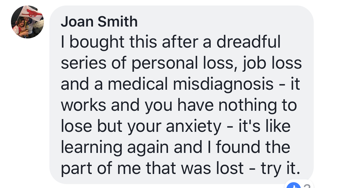 Real testimonial from a recovered client