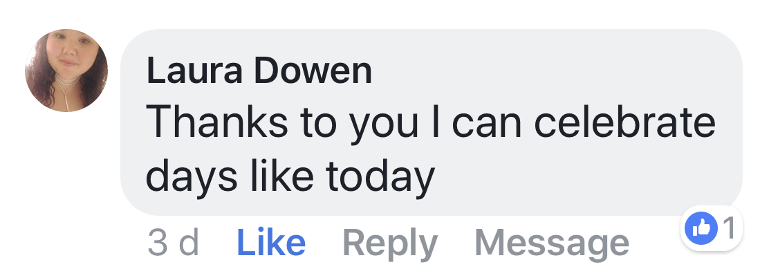 Real testimonial from a recovered client