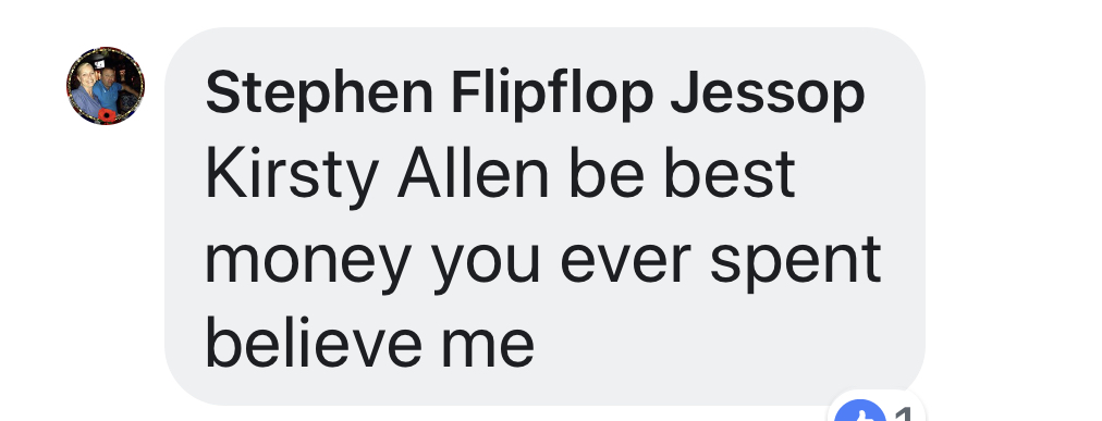 Real testimonial from a recovered client