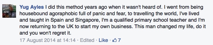 Real testimonial from a recovered client