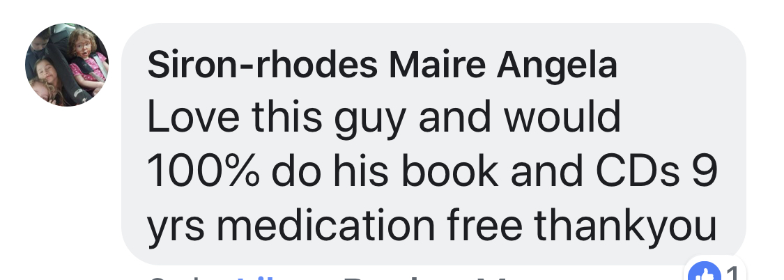 Real testimonial from a recovered client