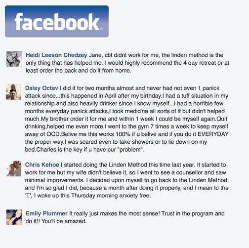 Real testimonial from a recovered client
