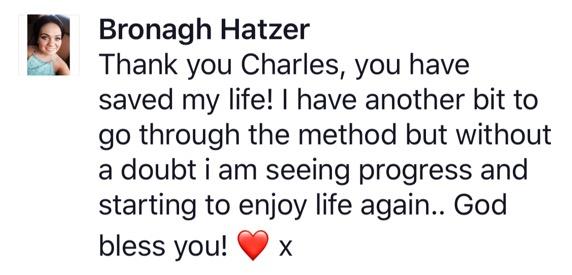 Real testimonial from a recovered client