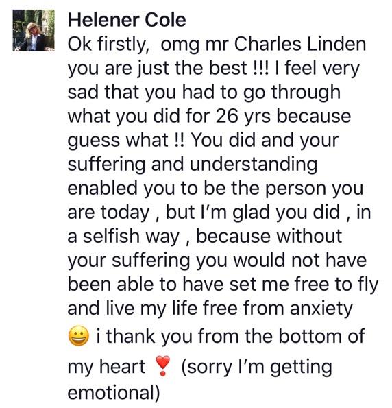 Real testimonial from a recovered client