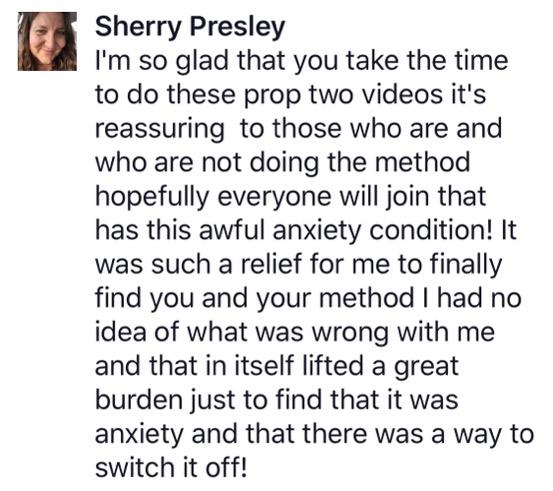Real testimonial from a recovered client