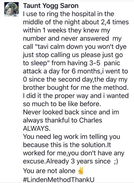 Real testimonial from a recovered client