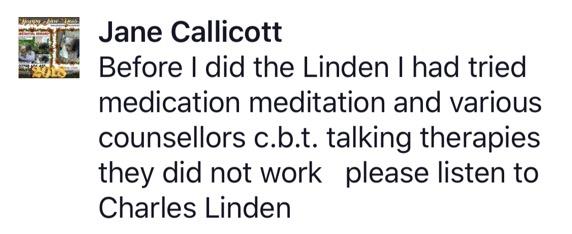 Real testimonial from a recovered client