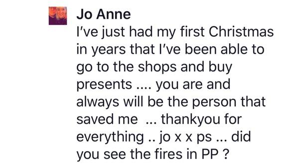 Real testimonial from a recovered client