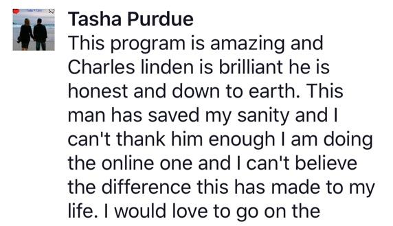 Real testimonial from a recovered client