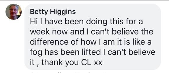 Real testimonial from a recovered client