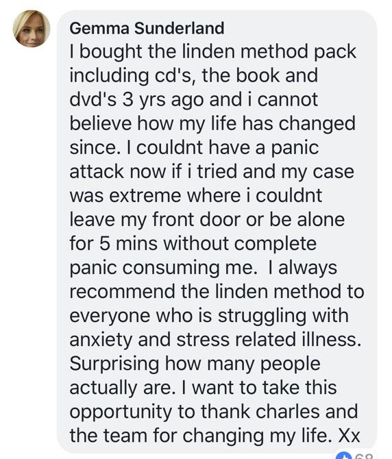 Real testimonial from a recovered client