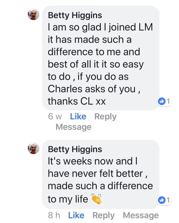 Real testimonial from a recovered client