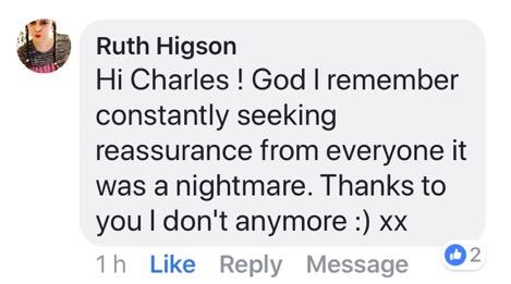 Real testimonial from a recovered client