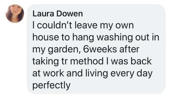 Real testimonial from a recovered client