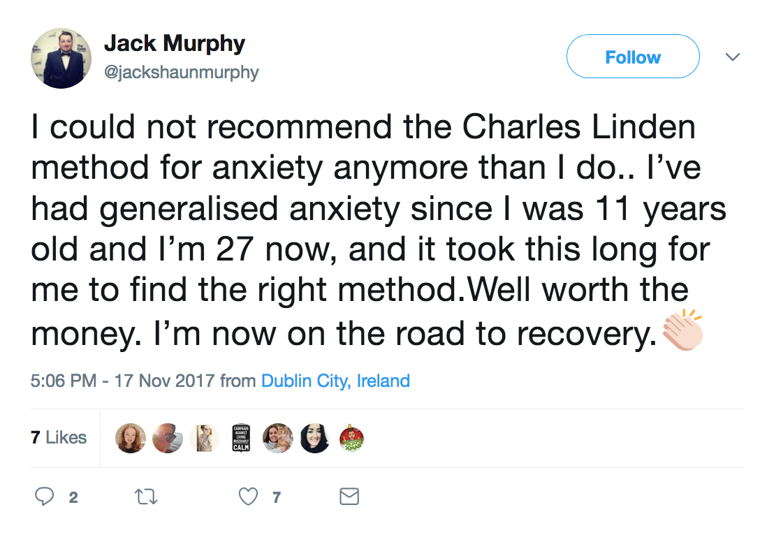 Real testimonial from a recovered client