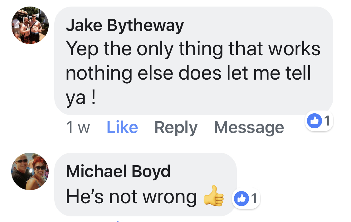 Real testimonial from a recovered client