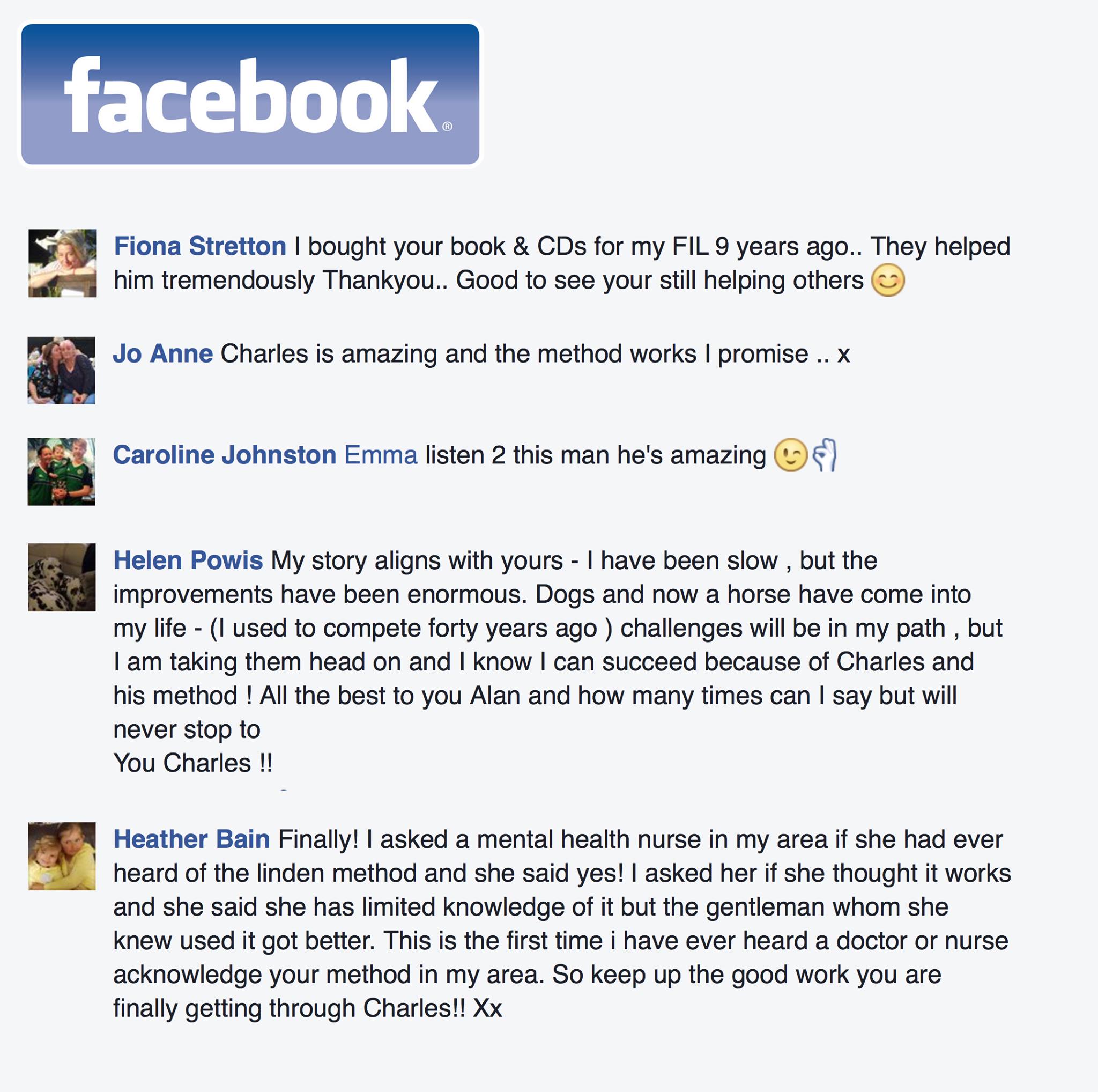Real testimonial from a recovered client