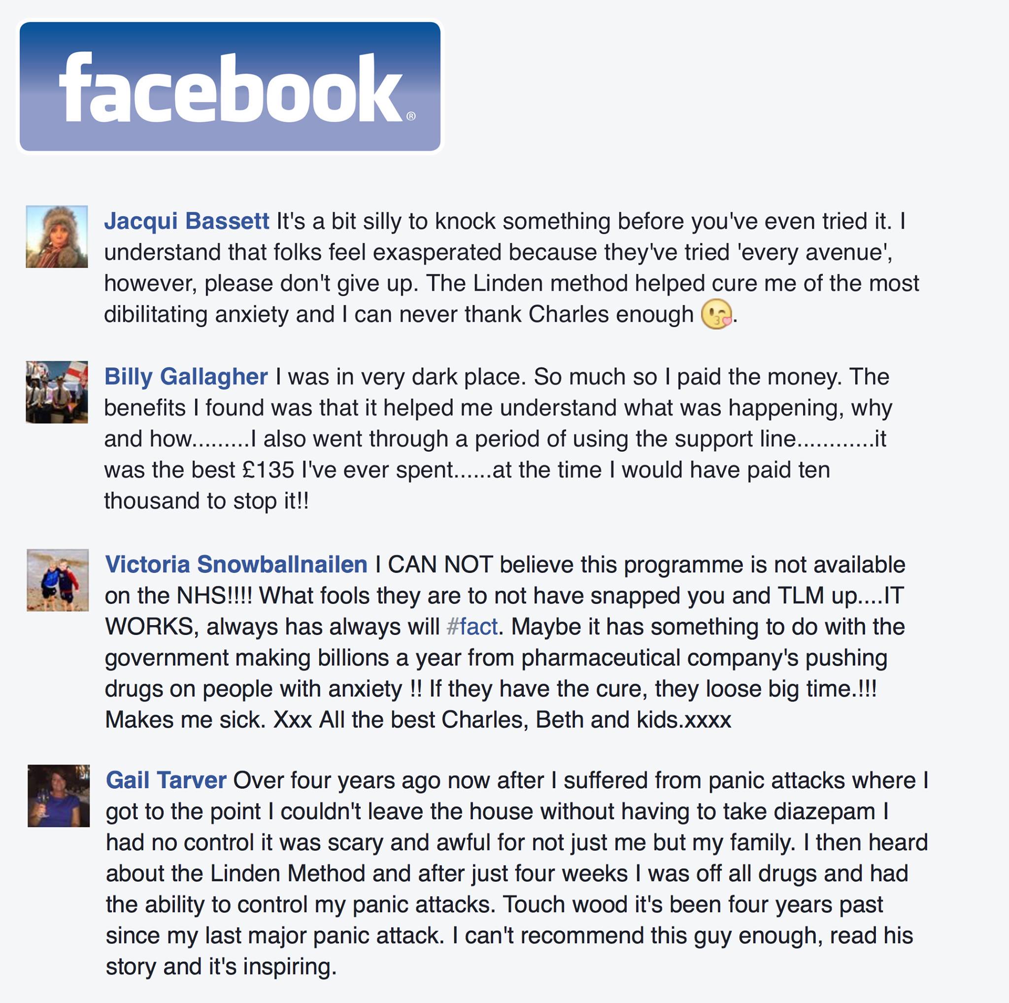 Real testimonial from a recovered client