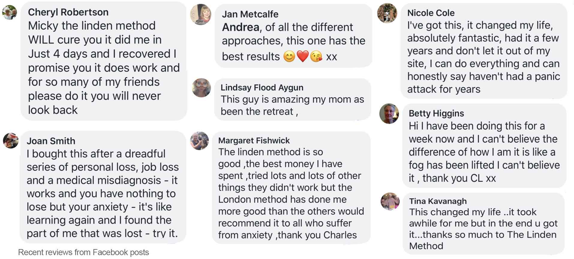 Real testimonial from a recovered client